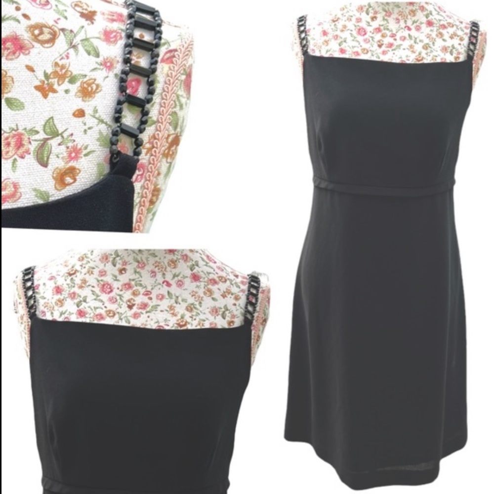 Beaded Strap Little Black Dress
